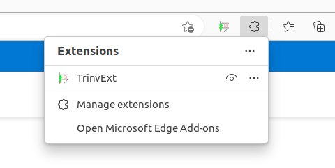 l'extension TrinvExt pour Edge